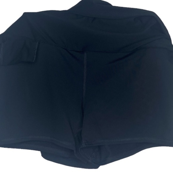 Champion Women’s Athletic Skorts M Black White w/White Stripe Shorts Skirt - Picture 10 of 11